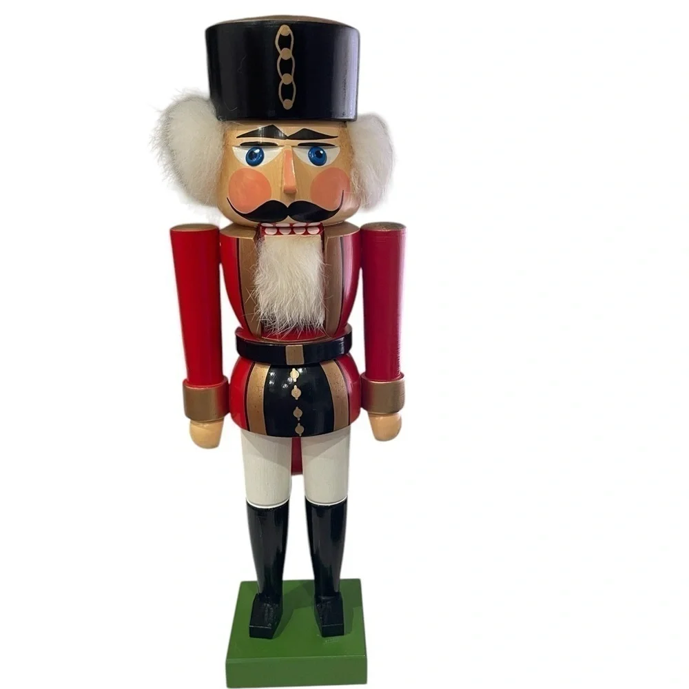Nutcracker Made in Germany Democratic Republic 13 1/2 inches tall Policeman
